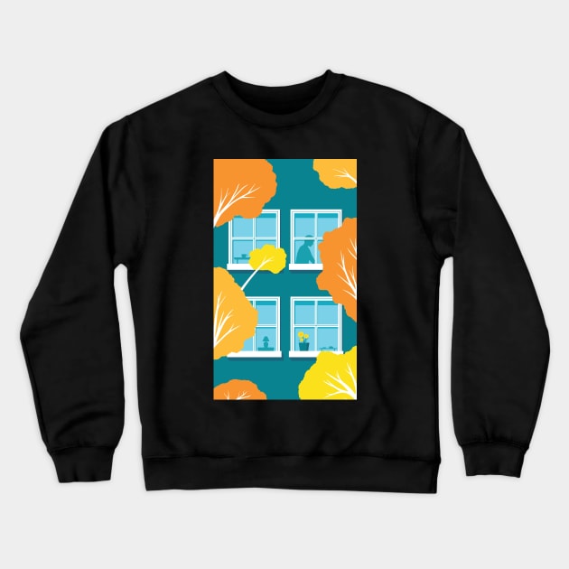 Autumn at Home Crewneck Sweatshirt by Nathan Watkins Design